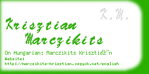 krisztian marczikits business card